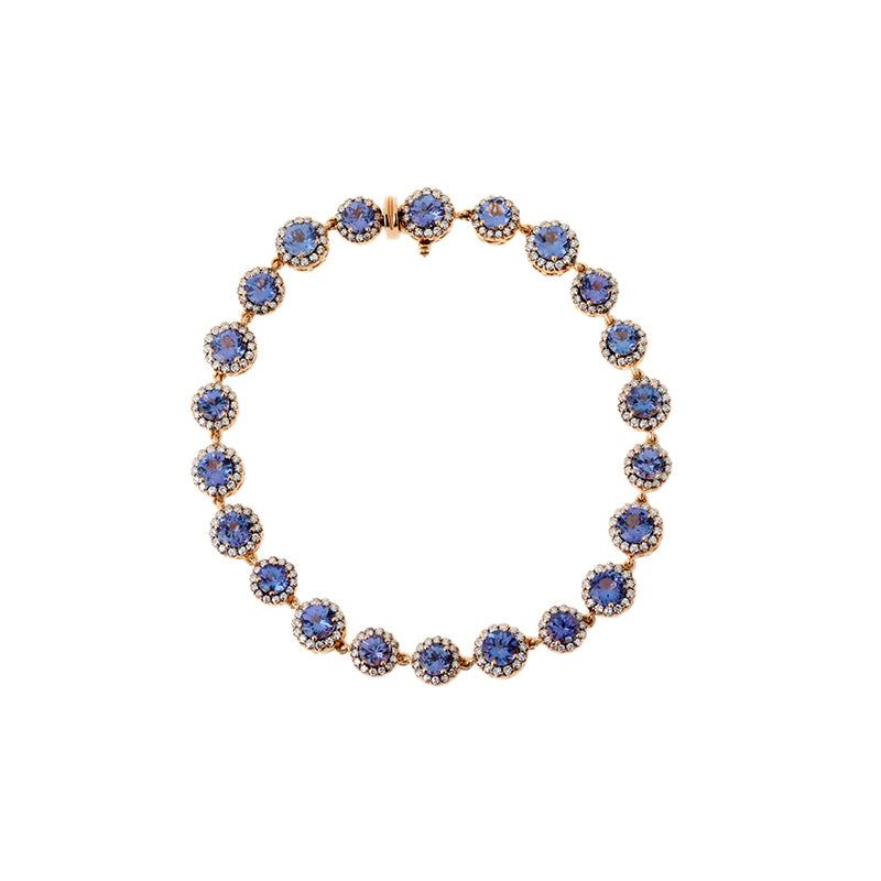 Beirut Bracelet - Tanzanites - Diamants