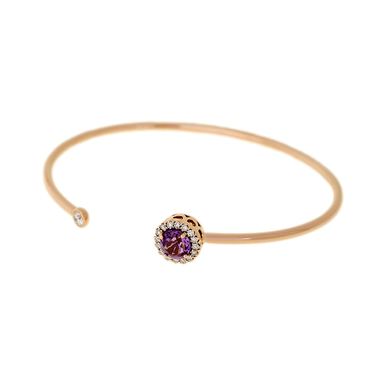 Beirut Bracelet - Amethyst - Diamonds