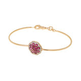 Beirut Rosace Bracelet - Rhodolites - Diamonds