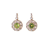 Beirut Rosace Earrings - Peridots - Diamonds