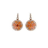 Beirut Earrings - Sapphires - Spessartines - Diamonds