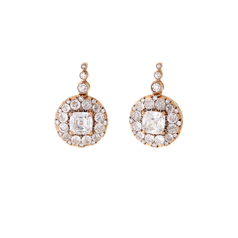 Beirut Rosace Earrings - Diamonds