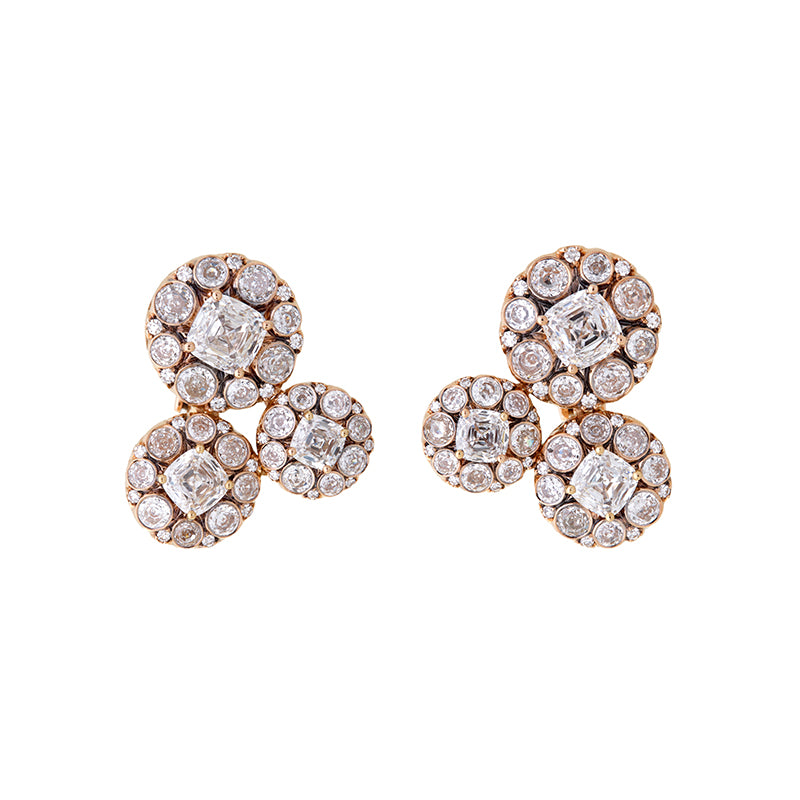 Beirut Rosace Earrings - Diamonds
