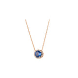 Beirut Pendant - Blue Sapphire - Diamonds
