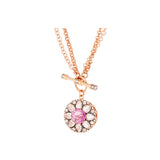 Beirut Rosace Necklace - Pink Sapphire - Diamonds