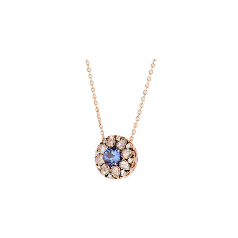 Beirut Rosace Pendant - Tanzanite - Diamonds