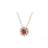 Beirut Pendant - Pink Tourmaline - Diamonds