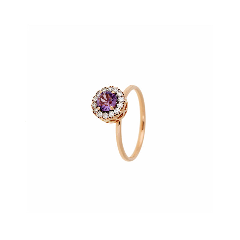 Beirut Ring - Amethyst - Diamonds