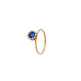 Beirut Bague - Saphir bleu - Diamants