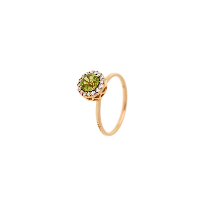 Beirut Ring - Peridot - Diamonds