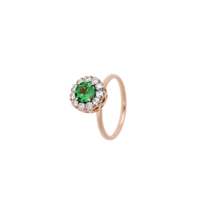 Beirut Ring - Tsavorite - Diamonds
