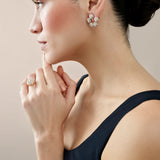 Beirut Rosace Boucles d'oreilles - Diamants