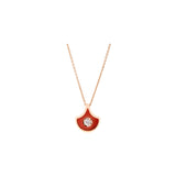 Fish For For Scale Rusty Red Pendant - Diamond