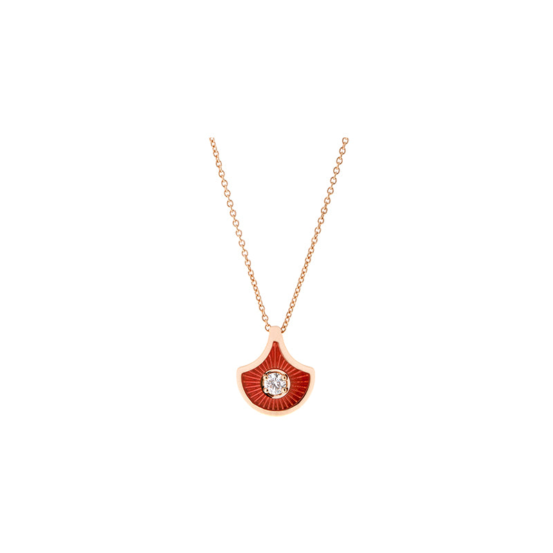 Fish For For Scale Rusty Red Pendant - Diamond