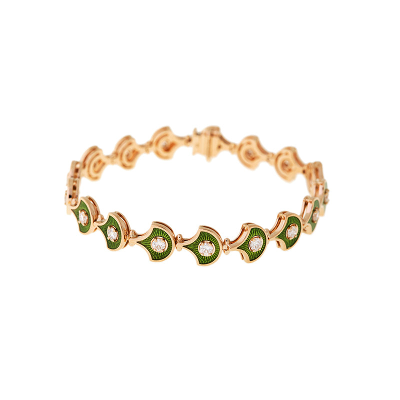 Fish For Love Scales Kiwi Bracelet - Diamonds