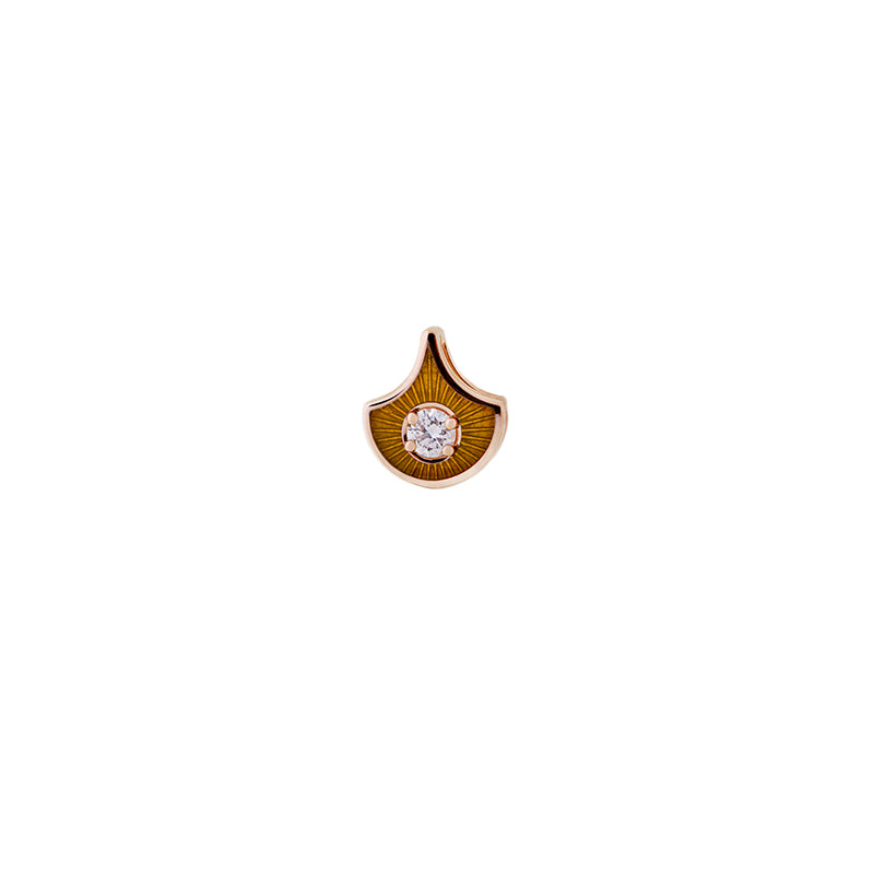 Fish For Love Yellow Earring - Diamond