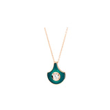 Fish For Love Scale Petrol Pendant - Diamond