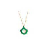 Fish For Love Pendentif Vert - Diamant