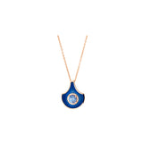 Fish For Love Scale Navy Blue Pendant - Blue sapphire