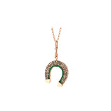 Fortune Pendant - Emeralds - Diamonds