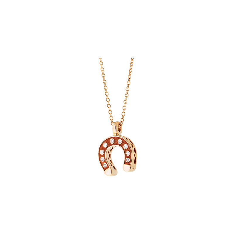 Fortune Orange Pendant - Diamonds