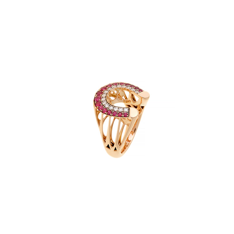Fortune Bague - Rubis - Diamants