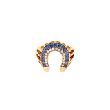 Fortune Ring - Blue Sapphires - Diamonds