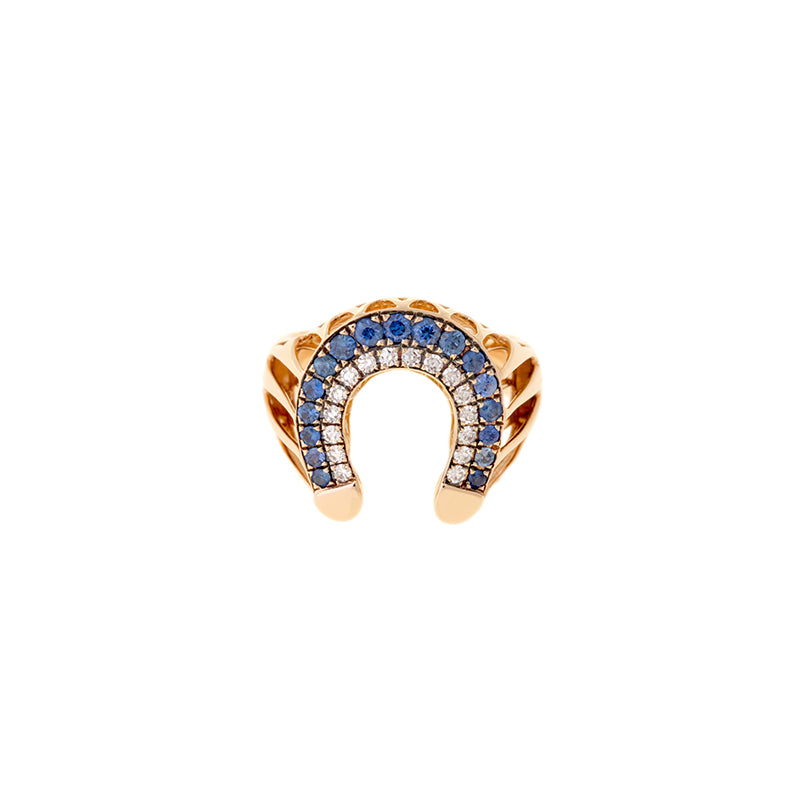 Fortune Ring - Blue Sapphires - Diamonds