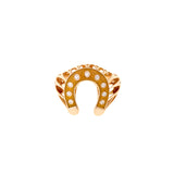 Fortune Jaune Chevalière Bague - Diamants