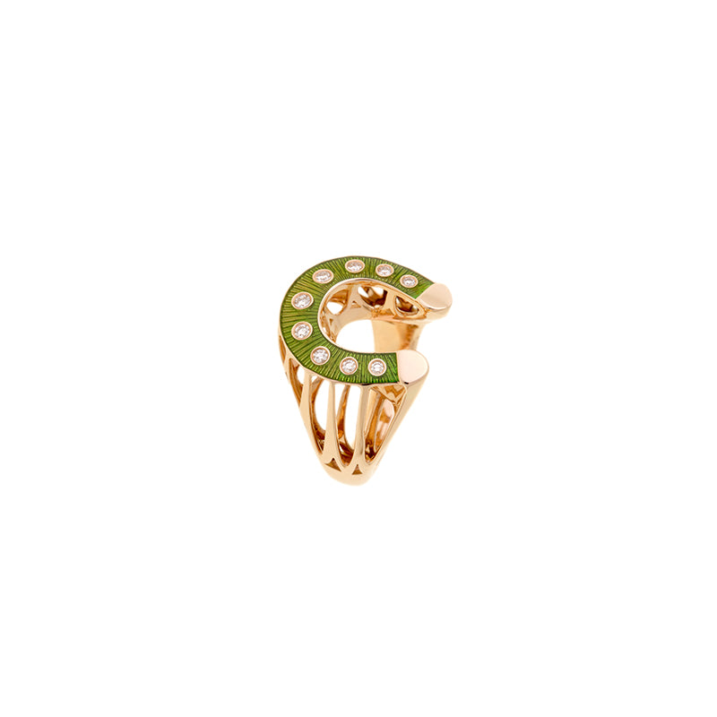 Fortune Kiwi Ring - Diamonds