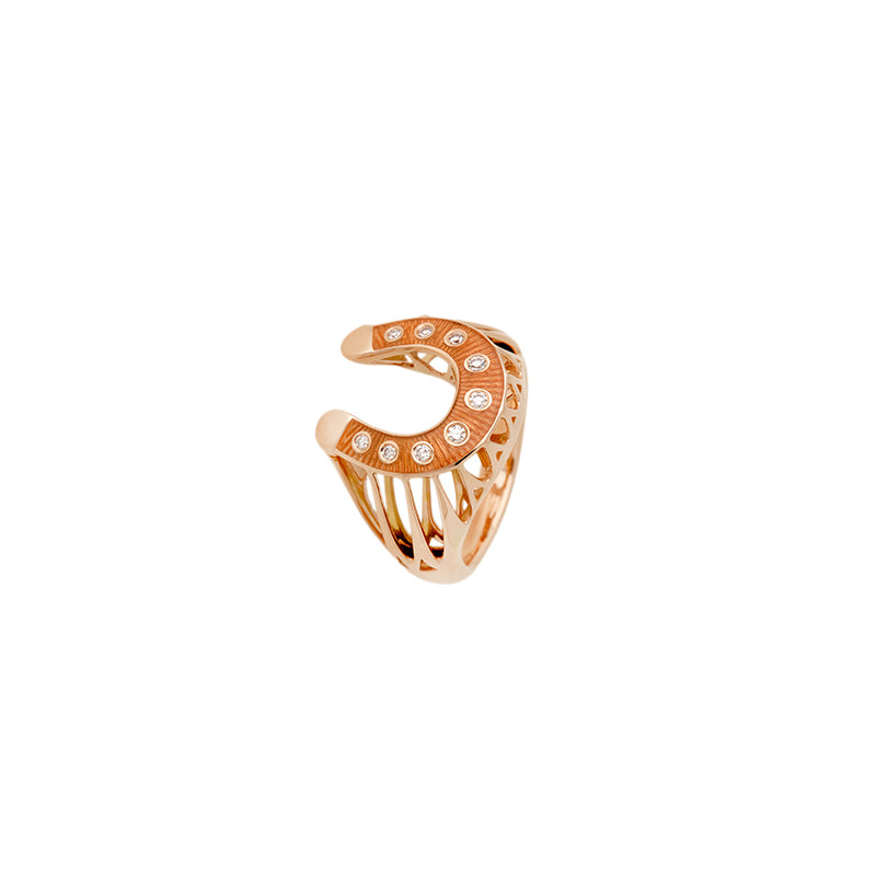 Fortune Orange Bague - Diamants