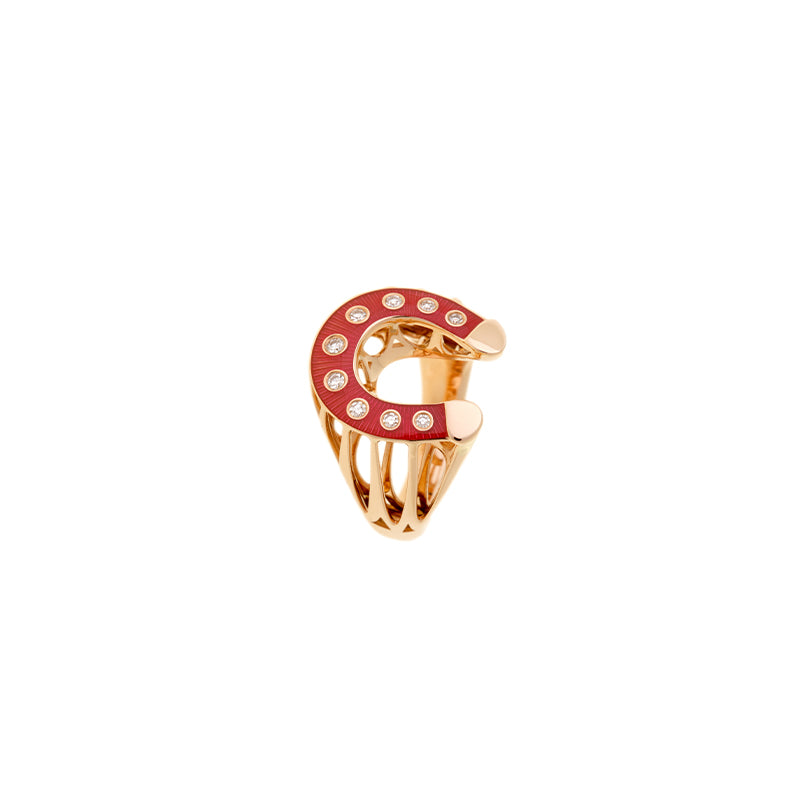 Fortune Red Snapper Ring - Diamonds
