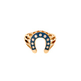 Fortune Sky Blue Pinky Ring - Diamonds