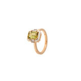 Gemma Bague - Tourmaline Vert - Diamants