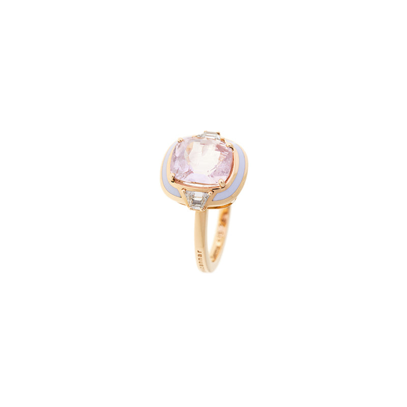 Gemma Lilac Ring - Sapphire - Diamonds