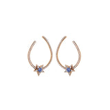 Istanbul Earrings - Blue Sapphires - Diamonds