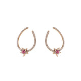 Istanbul Earrings - Pink Tourmalines - Diamonds