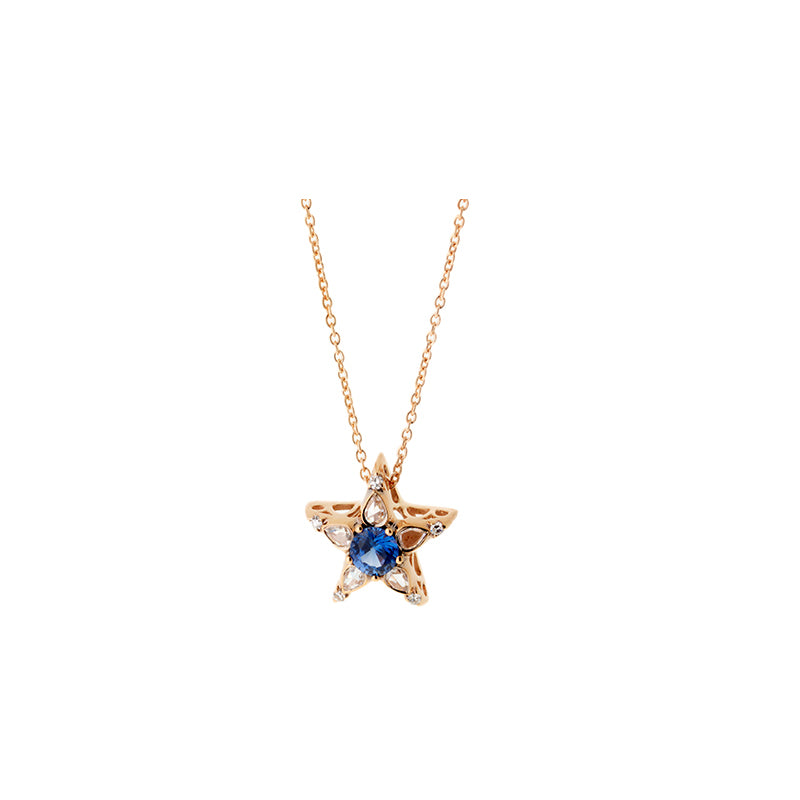 Istanbul Pendentif - Saphir bleu - Diamants