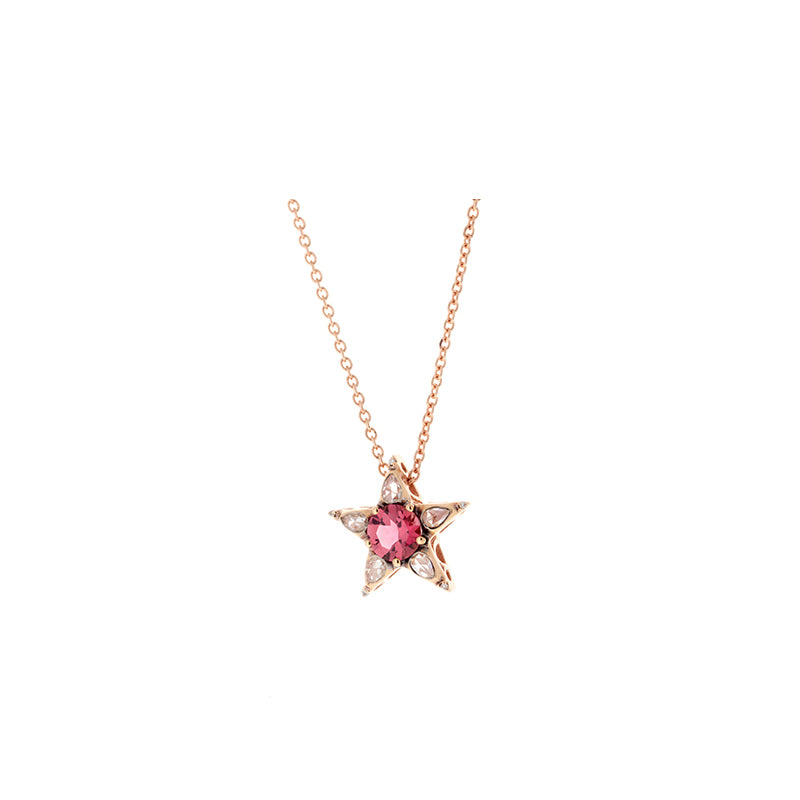 Istanbul Pendentif - Tourmaline Rose - Diamants