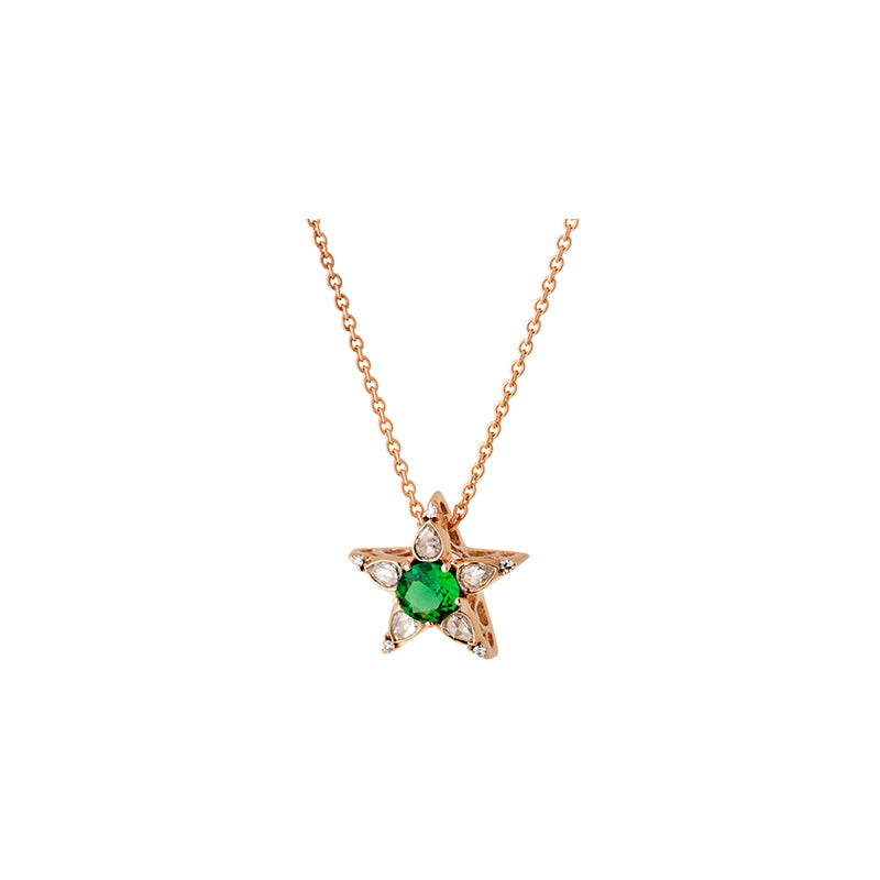 Istanbul Pendentif - Tsavorite - Diamants