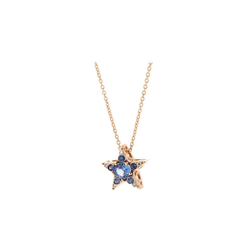 Istanbul Pendentif - Saphirs Bleus - Diamants