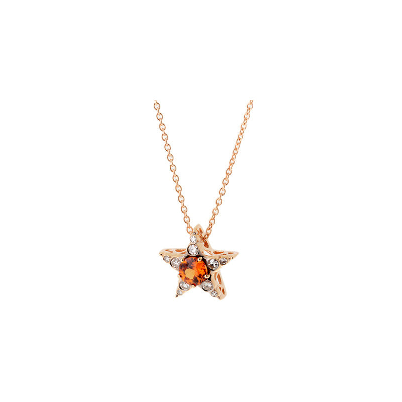 Istanbul Pendentif - Spessartite - Diamants