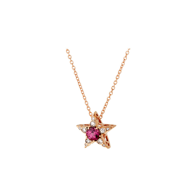 Istanbul Pendant - Rhodolite - Diamonds