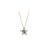 Istanbul Pendentif - Saphir Bleu - Diamants