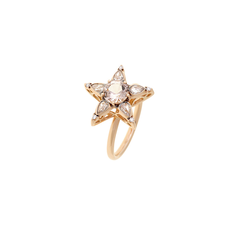 Istanbul Bague - Morganite - Diamants