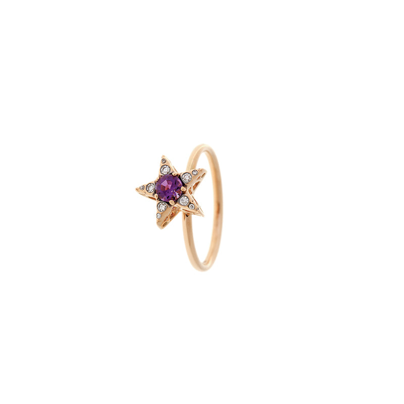 Istanbul Ring - Amethsyt - Diamonds