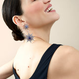 Istanbul Earrings - Blue Sapphires - Tanzanites - Diamonds