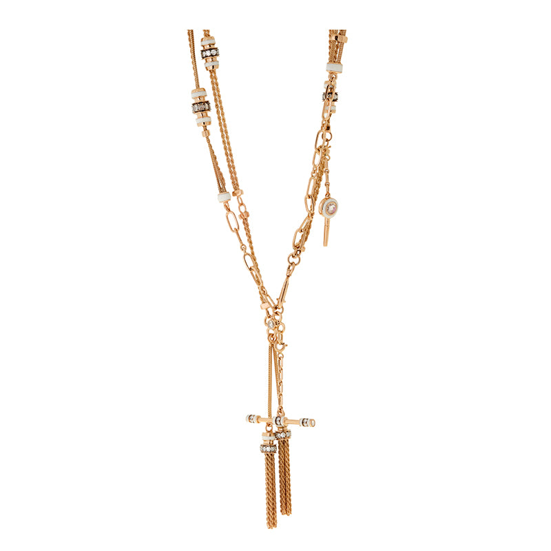 Kastak Ivory Necklace - Diamonds - Ruby