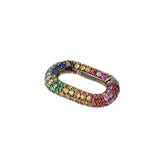 Link Clasp - Colored Sapphires - Tsavorites