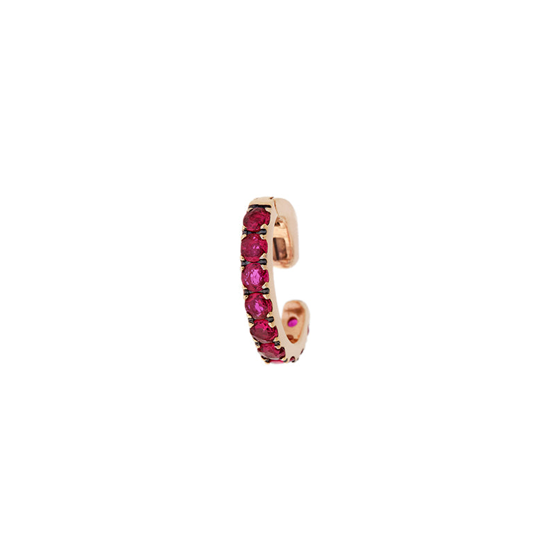 Link Ear Cuff - Rubies